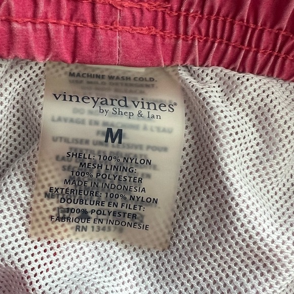 Vineyard Vines Men's Bright Pink Swim Trunks - Picture 4 of 6